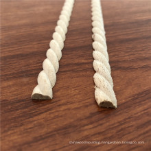 Furniture ornament Beech Carved Semicircle Twist rope Moldings 1/2 round moulding